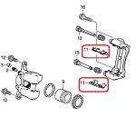 Фиксирующая пластина передних тормозных колодок Honda 45237-T2G-A03