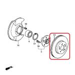 Тормозной диск передний Honda 45251-SCA-E00