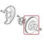 Тормозной диск передний Honda 45251-STX-A00