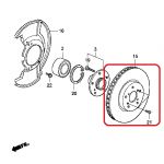 Тормозной диск передний Honda 45251-SWW-G01