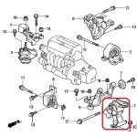 Подушка двигателя (АКПП) левая Honda 50805-S9A-983