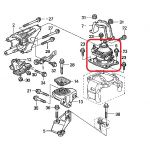 Подушка двигателя задняя Honda 50810-SDA-E11