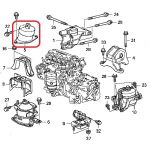 Подушка двигателя правая Honda 50820-TA2-H01