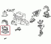 Подушка двигателя передняя Honda 50830-SDA-A03