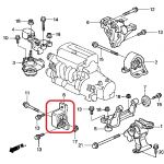 Подушка двигателя передняя (АКПП) Honda 50840-SCA-980