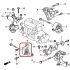 Подушка двигуна передня (АКПП) Honda 50840-SCA-980