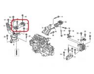 Подушка двигателя верхняя правая Honda 50880-SNA-A02