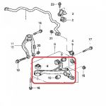 Рычаг передней подвески правый нижний Honda 51350-SDA-A03