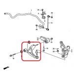 Рычаг передней подвески правый нижний Honda 51350-STX-A07