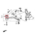 Сайлентблок переднего нижнего рычага передний Honda 51391-S7A-801