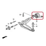 Сайлентблок задний правый перднего рычага Honda 51395-SMG-E02