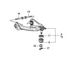 Рычаг передней подвески правый верхний Honda 51510-TA0-A03