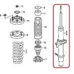Амортизатор передний левый Honda 51606-SJA-E52