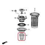 Отбойник переднего амортизатора Honda 51722-TR0-E01