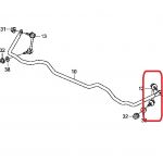 Стойка стабилизатора задняя правая Honda 52320-SJA-013