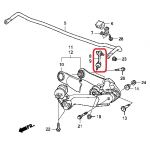 Стойка стабилизатора задняя левая Honda 52321-SWA-A01