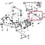 Рычаг задней подвески левый (развальный) Honda 52360-SEA-E10
