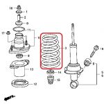 Пружина подвески задняя Honda 52441-SWW-E21