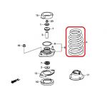Пружина подвески задняя Honda 52441-T1F-E01