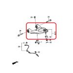 Рычаг задней подвески правый верхний Honda 52510-T2A-A00