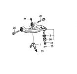 Рычаг задней подвески правый верхний Honda 52510-TL0-E01