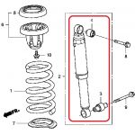 Амортизатор задний Honda 52610-STX-A02