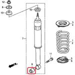 Сайлентблок заднего амортизатора Honda 52622-SNA-A01