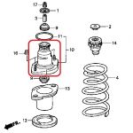 Опора амортизатора заднего Honda 52675-S7A-004