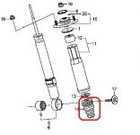 Отбойник заднего амортизатора Honda 52722-SJA-E02