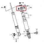 Опора амортизатора задняя Honda 52920-SJA-043