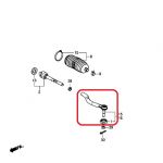 Наконечник рулевой тяги правый Honda 53540-T1G-E01
