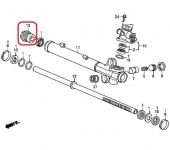 Гайка стопорная рулевой рейки Honda 53630-SZA-A01