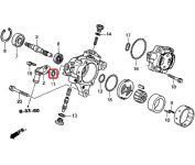 Сальник гидроусилителя руля Honda 91345-PAA-A01