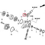 Сальник гидроусилителя руля Honda 91345-R70-A11