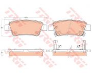 Тормозные колодки задние TRW GDB3576