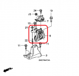 Подушка левая (МКПП) Honda 50850-SMG-E01