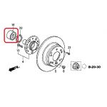 Подшипник ступицы заднего колеса SNR R174.14