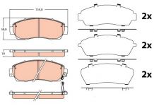 Тормозные колодки передние TRW GDB3581